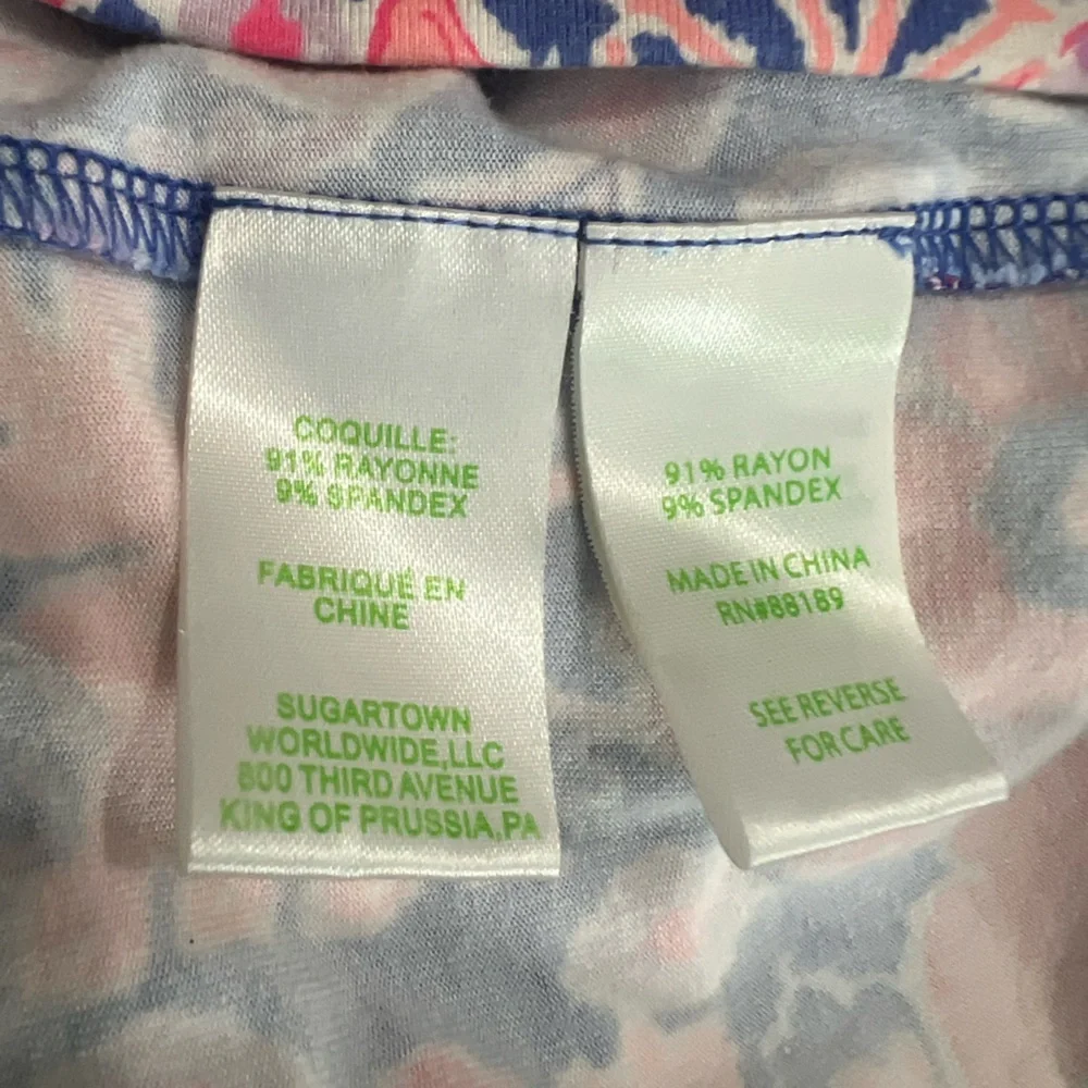 🌷Lilly Pulitzer🌷Pink and Blue Floral Jumpsuit - Picture 6 of 7